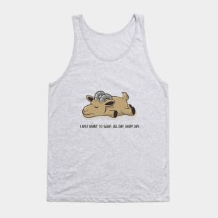 Lazy goat Tank Top